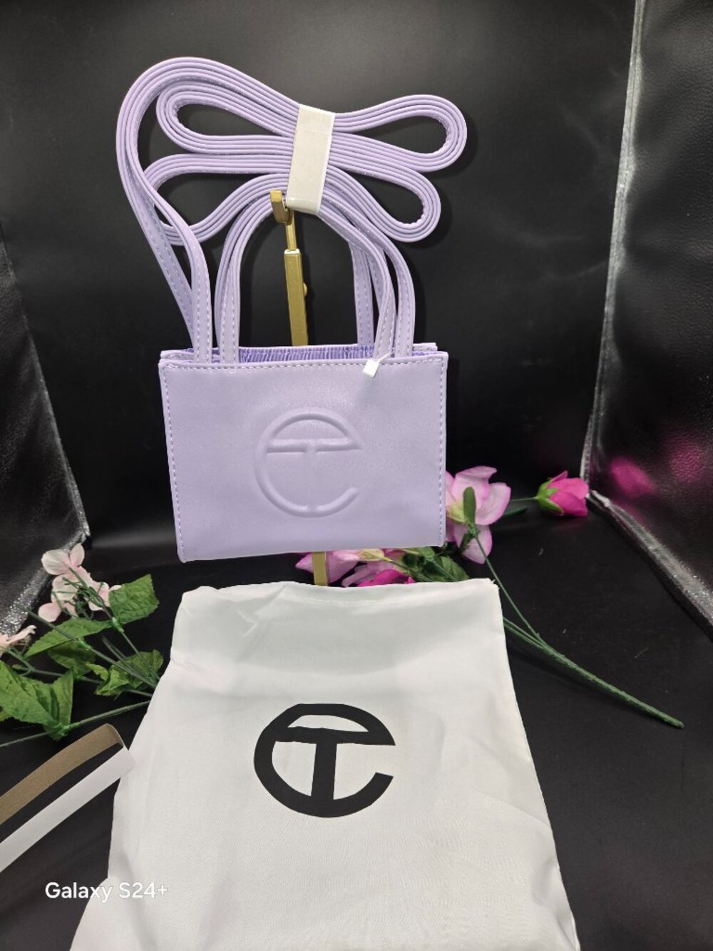 Telfar Small Shopping Bag – Lavender (Lilac) Vegan Leather | Crossbody | Dust Ba